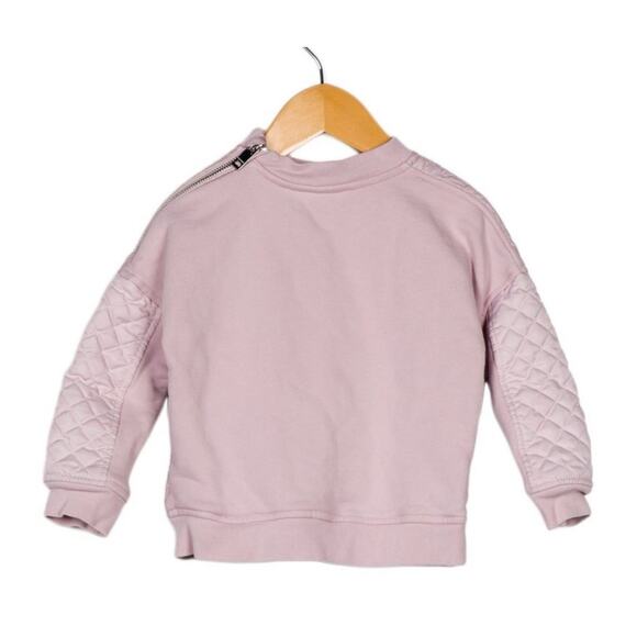 Burberry Kids Toddler Pastel Pink Timothie TB Zip Sweatshirt Top 2Y - Picture 2 of 2